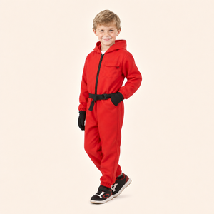 Conjunto de 3 piezas de disfraz de cosplay de héroes de películas y videojuegos para niños, mono de carnaval, overol de trabajo estampado para uso en escenario - Product Image 3