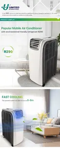 Temporizador elétrico 12000btu mini cool ac R290 air cooler portátil ar condicionado para uso em quarto portátil ac ar condicionado para venda