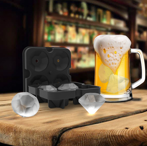 Nhà Máy Made Kim Cương Hình Dạng Silicone <span class=keywords><strong>Ice</strong></span> Cube Khay - Product Image 2