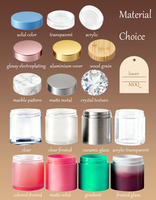 Pot à crème pour le corps de luxe, mignon, à double paroi, vide, avec couvercle, pour Bakhoor arabe et encens, 10 grammes, 40 ml, 25 ml