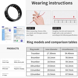 Anel Inteligente V4 2025 à Prova D'Água, <span class=keywords><strong>Monitor</strong></span> de Fitness para Homens e Mulheres, <span class=keywords><strong>Monitor</strong></span> de Sono e Frequência Cardíaca, Controle de Aplicativo de Saúde para Android e IOS - Product Image 4