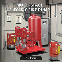 Pompe à incendie électrique 380V en acier inoxydable avec moteur 7,5 CV, solutions de traitement de l'eau multi-étages, personnalisable OEM