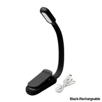 Lampe de lecture à LED USB rechargeable, mini lampe de bureau à clipser, veilleuse flexible, lampe de lecture pour voyage, chambre à coucher