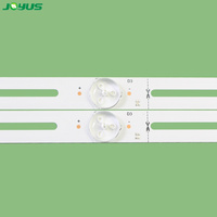 JY-845 50 pouces universel Led TV rétro-éclairage 3V 780mm 9 Leds OD30 OD35 lentille ronde découpable en aluminium PCB de 26 pouces à 75 pouces