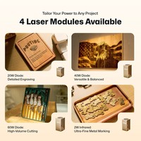 LaserPecker LX2 20W, découpeuse et graveuse laser pour bois, acrylique, produits personnalisés, artisanat et petites entreprises