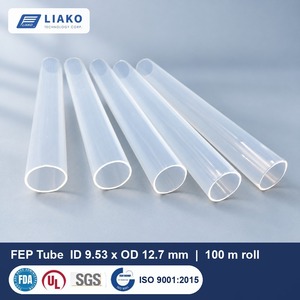 Tuyau FEP transparent 9,53x12,7 mm (3/8" x 1/2") en rouleau de 100 m pour le refroidissement liquide des serveurs et le transfert de produits chimiques, 200°C - Product Image 1