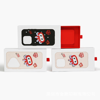 Boîte en papier pour étui de téléphone écologique et durable, logo personnalisé, découpe à la presse, estampage à chaud pour l'emballage de produits électroniques