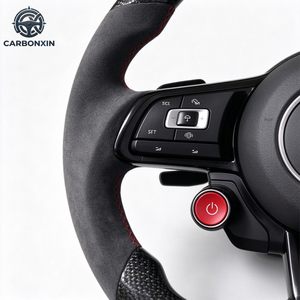 Volante Deportivo de Cuero y Fibra de Carbono para Volkswagen Golf R 5/6/7 MK5/MK6/MK7 GTI Passat CC - Product Image 4