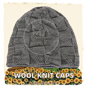 Bonnets en laine tricotés réversibles de luxe, 100% multifonctionnels, chapeaux d'automne et d'hiver, motif jacquard, beanies - Product Image 2