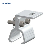 Serrure à pince de toit en étain non pénétrante pour système de montage solaire Klip Lok toit en métal en aluminium 406 700 pinces de toit à joint debout