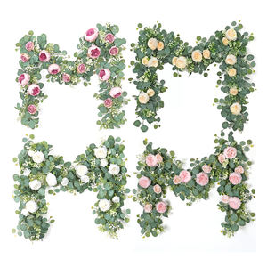Guirlandes de fleurs artificielles, guirlandes d'<span class=keywords><strong>eucalyptus</strong></span>, guirlandes de roses et de pivoines, <span class=keywords><strong>guirlande</strong></span> de fleurs artificielles pour mariage, arche, décoration murale - Product Image 1