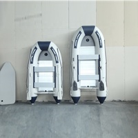 Bateau pneumatique de luxe pour activités de plein air 2022, 3 m, 9,84 pieds, plancher en aluminium, bateau de pêche pour 4 personnes