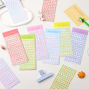 2 pièces couleur anglais lettres numéro autocollant enfants mignon journal main compte bricolage décoratif Alphabet autocollants baiser coupe étanche - Product Image 1