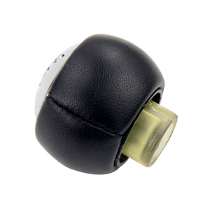 Pommeau de levier de vitesse manuel à 6 vitesses en cuir noir pour Peugeot 307 308 3008 407 5008 C3 C4 C8 Berlingo ergonomique - Product Image 2