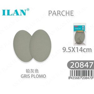 Patch ILAN 9.5X14cm Grigio Piombo per Riparazione Abbigliamento - Product Image 3