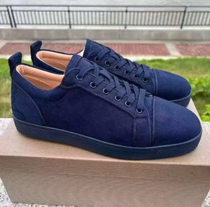 <span class=keywords><strong>Scarpe</strong></span> <span class=keywords><strong>di</strong></span> <span class=keywords><strong>Lusso</strong></span> <span class=keywords><strong>di</strong></span> Alta Qualità, Sneakers in Pelle Nera Traspirante con Suola Rossa, Antiscivolo, Stile Retrò Casual per Uomo e <span class=keywords><strong>Donna</strong></span> - Product Image 5