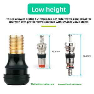 23052 <span class=keywords><strong>Valve</strong></span> <span class=keywords><strong>de</strong></span> pneu Schrader en alliage d'acier pour vélo <span class=keywords><strong>de</strong></span> montagne, durable, installation facile - Product Image 3