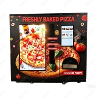 Machine à pizza à prix d'usine avec logo personnalisé, distributeur de pizzas extérieur, paiement par pièces, billets et cartes