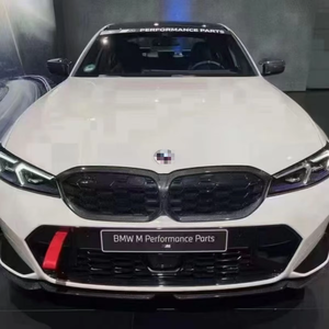 Pour 2020-2025 pour Série 3 325i G20 G28 : Grille centrale de remplacement en fibre de carbone, style double ligne, pour mise à niveau - Product Image 3