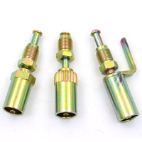 Raccord hydraulique en acier inoxydable pour tube de frein, filetage, raccord de tuyau hydraulique, galvanisé, sertissage, femelle, mâle, boulon, écrou