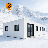 Maison conteneur premium de 40 pieds, logement mobile durable, installation rapide, espace commercial à double usage