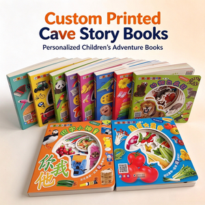 Libro de Cuentos de Aventuras en una Cueva <span class=keywords><strong>para</strong></span> Niños, Libro de Cuentos Educativo Impreso Personalizado con Ilustraciones <span class=keywords><strong>para</strong></span> el Desarrollo de la Imaginación y la Lectura de los Niños - Product Image 1
