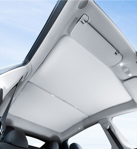 Hitam putih mobil pelindung sinar matahari aksesoris Visor jendela belakang penutup naungan matahari untuk Tesla Model <span class=keywords><strong>3</strong></span> untuk Model Y - Product Image 1