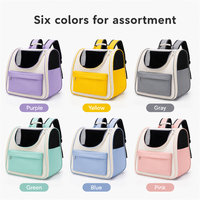 Mochila Transpirable e Impermeable para Perros y Gatos, Bolsa de Viaje para Mascotas con Diseño de Cápsula Espacial Oxford, 37x25x34cm, Plegable, OEM