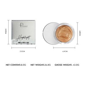 Toptan özel etiket kozmetik vücut yüz kremi fosforlu sıvı parlatıcı yüz su geçirmez makyaj kızdırma vurgulamak - Product Image 6