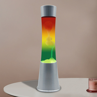 Lampe à lave J&R, lampe de table moderne en métal, style volcanique, à brancher, avec lumière blanche chaude douce 2700K pour salon, ROHS/FCC