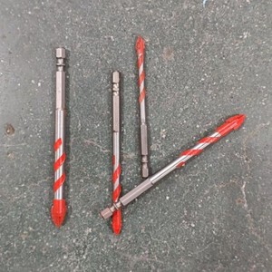 Broca extendida para azulejos de 150 mm con vástago hexagonal para vidrio, ladrillo, losa, materiales sintéticos, grafito, acabado brillante - Product Image 4