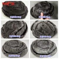 Prothèses capillaires indiennes 8x10 en dentelle suisse complète pour hommes, densité légère 90% 100%, extensions de cheveux humains, prothèse capillaire pour hommes
