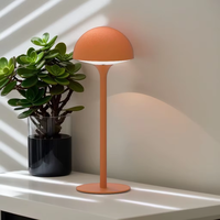 Lampu Meja LED Portabel Isi Ulang 3W Sentuh Dimmable 3 Suhu Warna 400lm Lampu Meja Tipe-C untuk Kamar Tidur