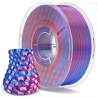 Filament PLA Soie Elegoo 1,75 mm – Finition Brillante, Lustrée et Soyeuse |   Surface Métallique pour des Impressions 3D Époustouflantes |   1 kg