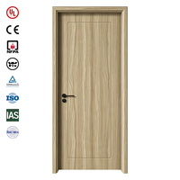 Porte coupe-feu UL 10B, 60 minutes, en bois, pour couloir intérieur d'hôtel, insonorisée, avec ferme-porte dissimulé