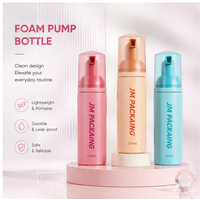 Botol Sabun Busa PET 150ml Grosir, Pompa Semprot Silinder Kosong, Wadah Perawatan Kulit & Sampo, Kemasan Kustom Sablon