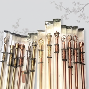 Accesorios Tradicionales de Metal para Cortinas, Adornos en Latón Antiguo con Múltiples Diseños, Tapas Decorativas para Ventanas - Product Image 1