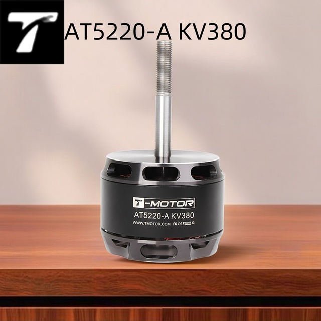 TMOTOR AT5220-A  KV220/KV380 (90-140E) Long-Shaft Brushless Motor - Electric Power Equivalent to 20-25cc Gas