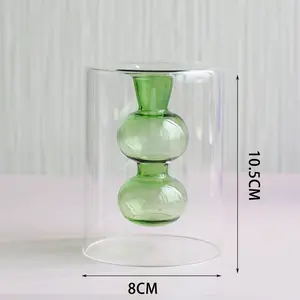 Handmade Glass Crystal Vase For Home Decoration