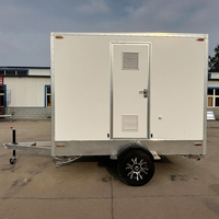 Remorque sanitaire mobile de luxe à grande capacité, 4 toilettes portables