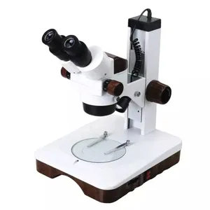 T102B Cina lampu LED portabel perhiasan mini teropong elektronik zoom stereoskopik mikroskop untuk perbaikan ponsel