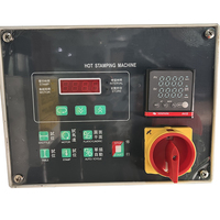 Machine d'estampage à chaud semi-automatique pour surface plate cylindrique en plastique métal papier cuir PVC produits