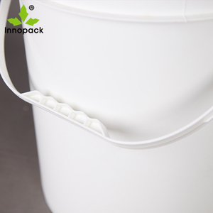 Cubo negro de pintura resistente de 20 litros, Cubo de 5 galones con tapa, Cubo de comida de plástico - Product Image 4