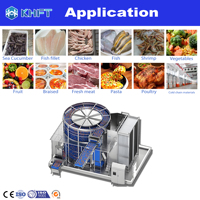 KHFT voor Iqf Vriesmachine Spirale Blast Freezer Met Pomp RVS 304 Hoge Productiviteit