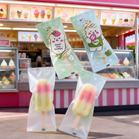 Logo personnalisé de qualité alimentaire BOPP plastique OPP sac stocké gelée Popsicle pochette d'emballage pour barre de chocolat sucette Popsicle crème glacée