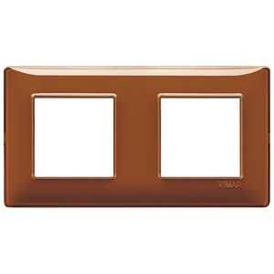 Vimar 4M (2+2) Plate Int71 Reflex Tobacco Wall <b>Switches</b> - Product Image 1
