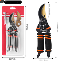 Sécatrices de jardin bypass SUNJOY haut de gamme à lame en acier inoxydable, pour gauchers, avec poignée antidérapante et manche en plastique, pour bricolage et élagage