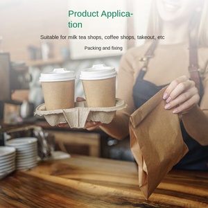 Custom logo Print Take Away Cardboard <strong>Paper</strong> <strong>Cup</strong> Holder Travel Tray Cardboard Standing Dr 1 <strong>2</strong> 4 6 Corrugated <strong>Paper</strong> <strong>Cup</strong> Holder - Product Image 6