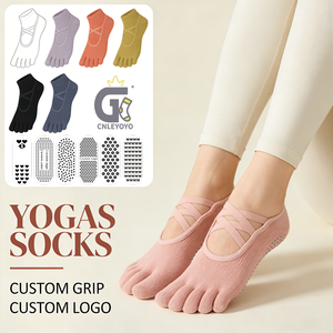 Calzini Professionali Antiscivolo a 5 Dita per Donna, Personalizzabili per Balletto, Yoga e Pilates - Product Image 1