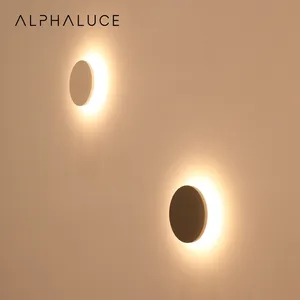 ALPHALUCE 5W IP20 Interior Luxo Hotel Decoração de cabeceira Iluminação minimalista LED lâmpada de parede de alumínio